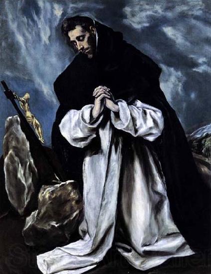 GRECO, El St Dominic in Prayer Germany oil painting art